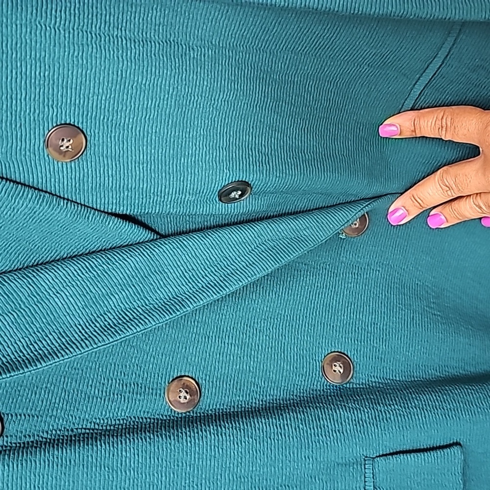 Zara Basic Women's Long Structured Double Breaste… - image 4